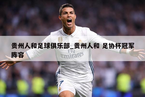 贵州人和足球俱乐部_贵州人和 足协杯冠军阵容